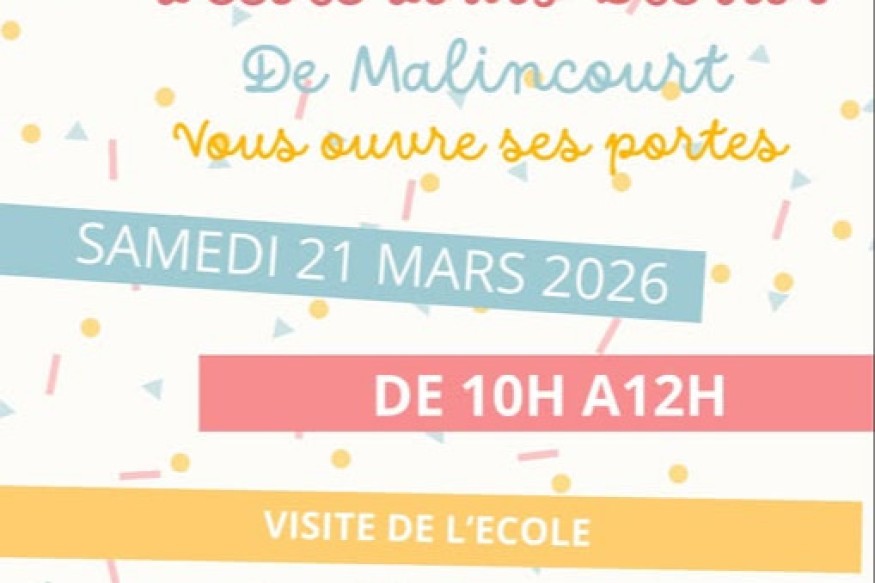 Malincourt : L’école ouvre ses portes