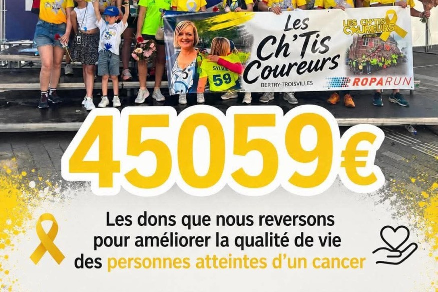 Hauts-de-France : 45 059 € récoltés par les Ch’tis Coureurs contre le cancer