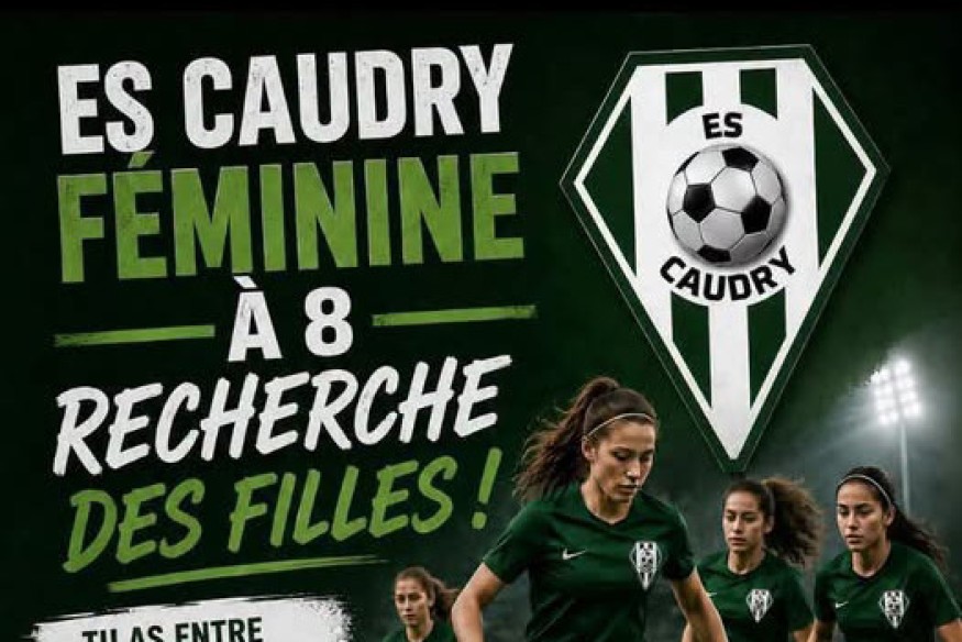 Football féminin : L'ES Caudry recrute pour son équipe U15 Filles !