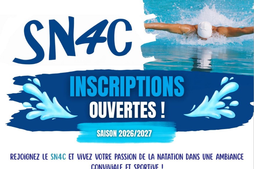Natation : le SN4C lance sa saison 2026/2027 et ouvre ses tests d’entrée