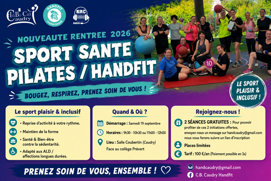 Rentrée 2026 : Le Handball Club Caudry lance une section « Sport Santé » sur-mesure