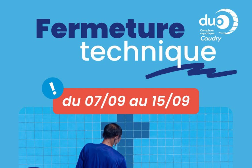 Caudry : Fermeture technique temporaire au complexe aquatique Duo