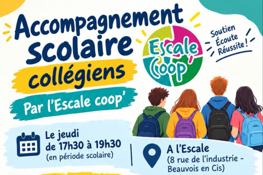 Beauvois-en-Cambrésis : L'Escale coop' lance son dispositif d'accompagnement scolaire pour les collégiens