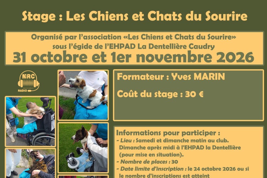 Les Chiens et Chats du Sourire ouvrent les inscriptions pour une nouvelle formation